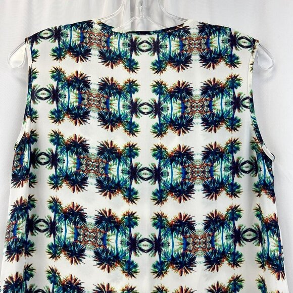 Collective Concepts Women’s Sleeveless Sheer Tunic Top V-Neck Size Small - Picture 5 of 8